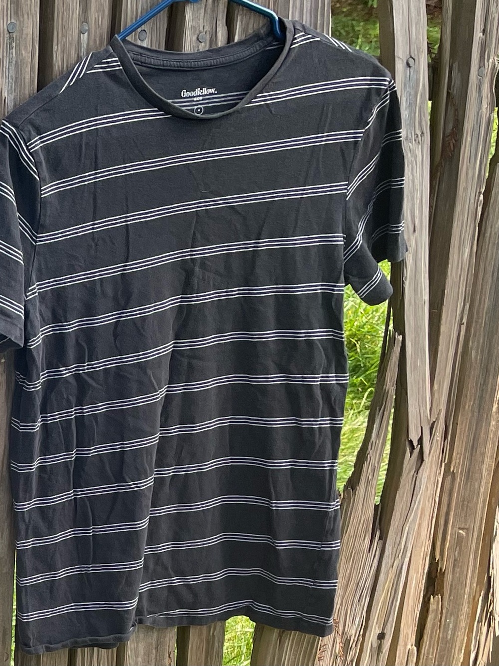 Goodfellow & Co Subtle-Striped Crew Tee